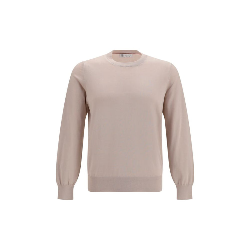 Brunello Cucinelli Beige Cotton Sweatshirt