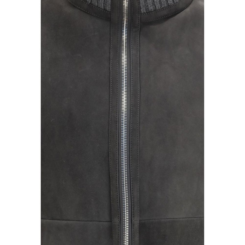Brunello Cucinelli Gray Wool Oves Aries Full-Length Jacket