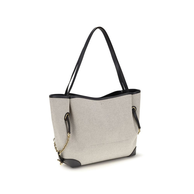 Chloé Gray Cotton Shoulder Bag