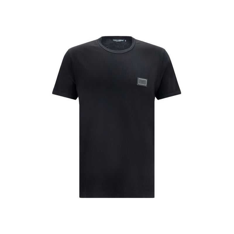 Dolce & Gabbana Black Cotton T-Shirt