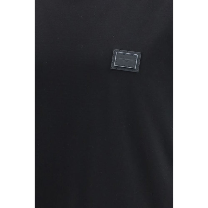 Dolce & Gabbana Black Cotton T-Shirt