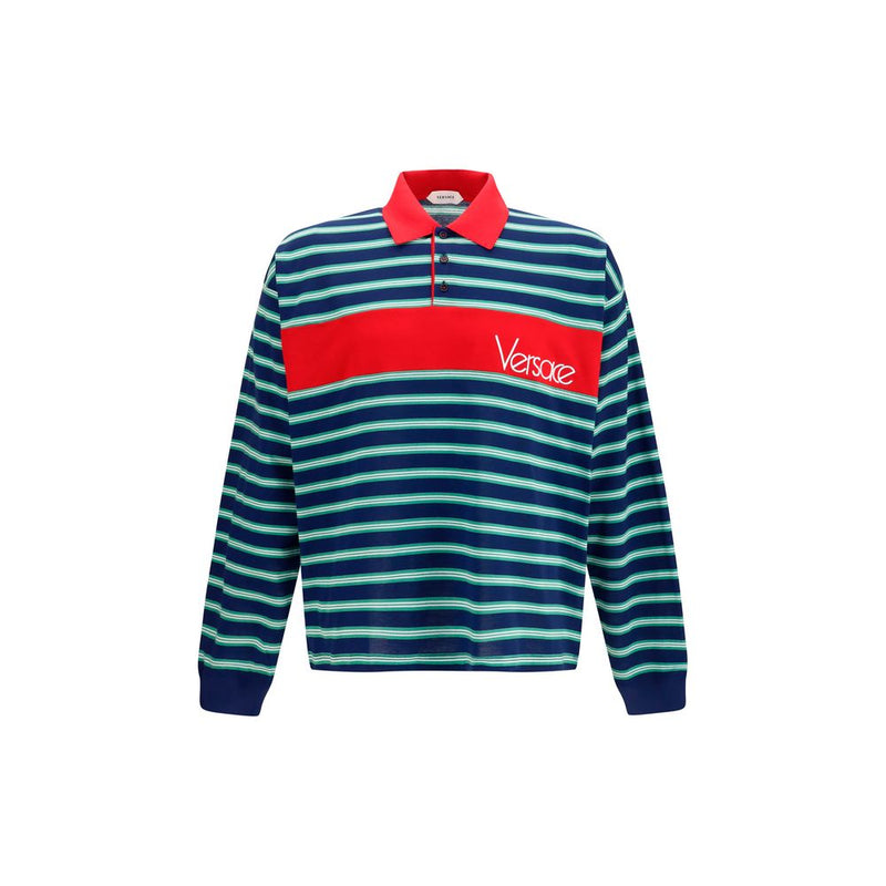 Versace Multicolor Cotton Polo Shirt