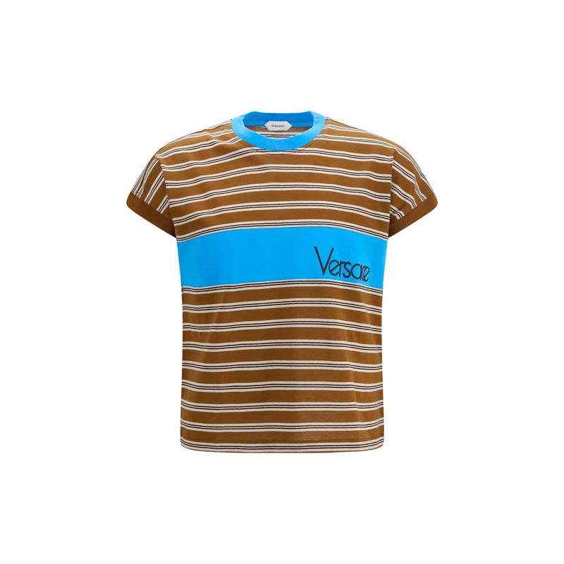 Versace Brown Cotton T-Shirt