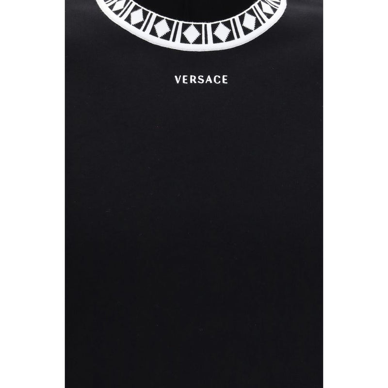 Versace Black Cotton T-Shirt