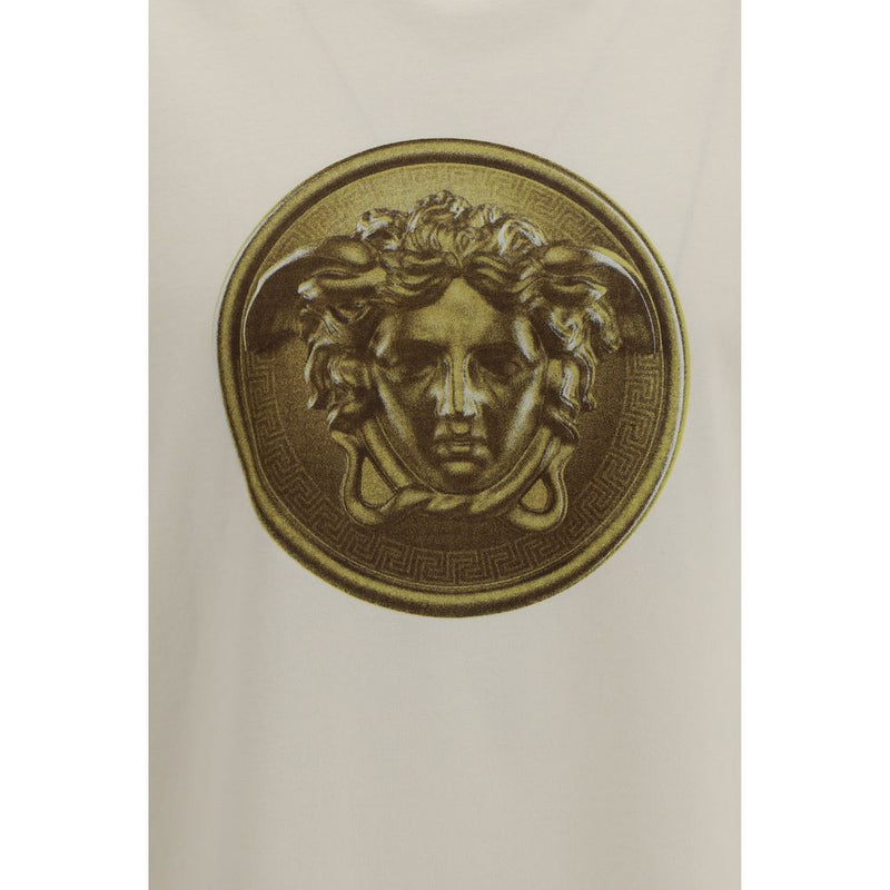 Versace Beige Cotton T-Shirt