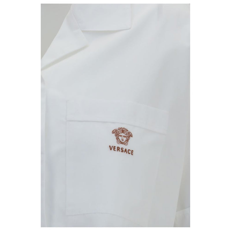 Versace White Cotton Dress Shirt