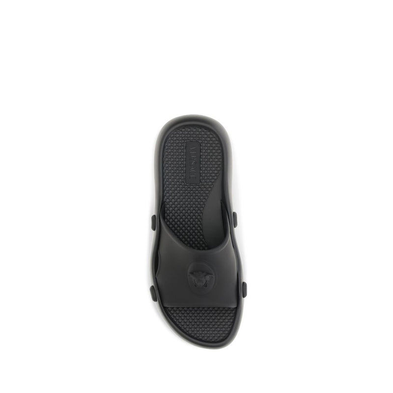 Versace Black Rubber Sandals