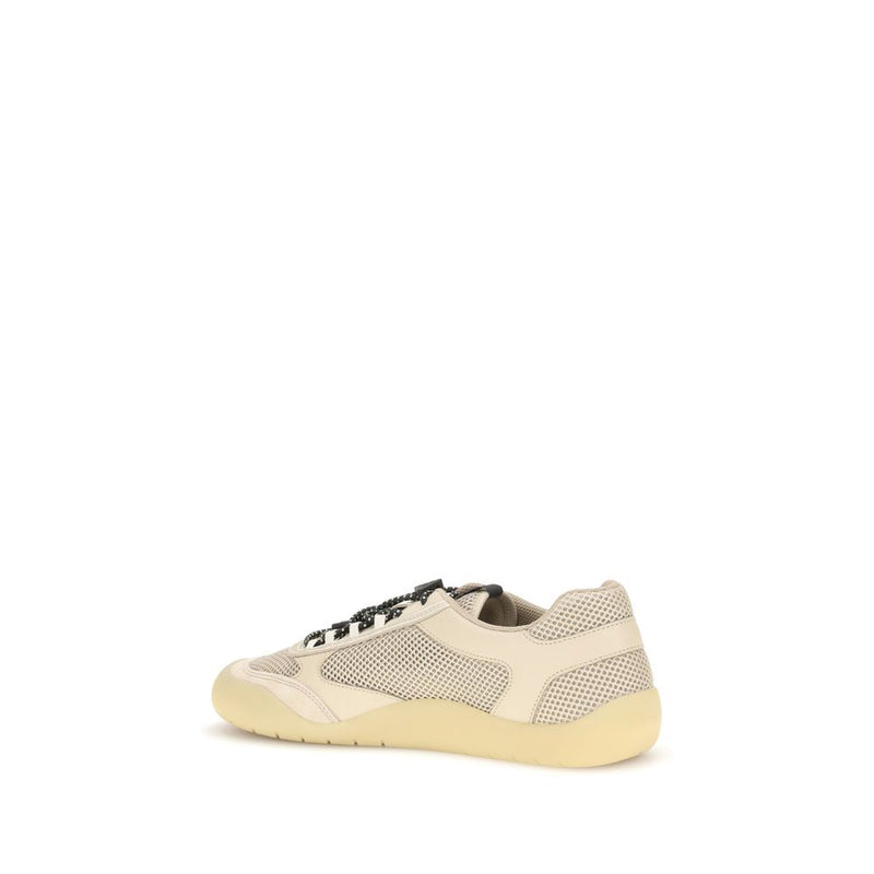 Prada Beige Polyester Athletic Sneakers