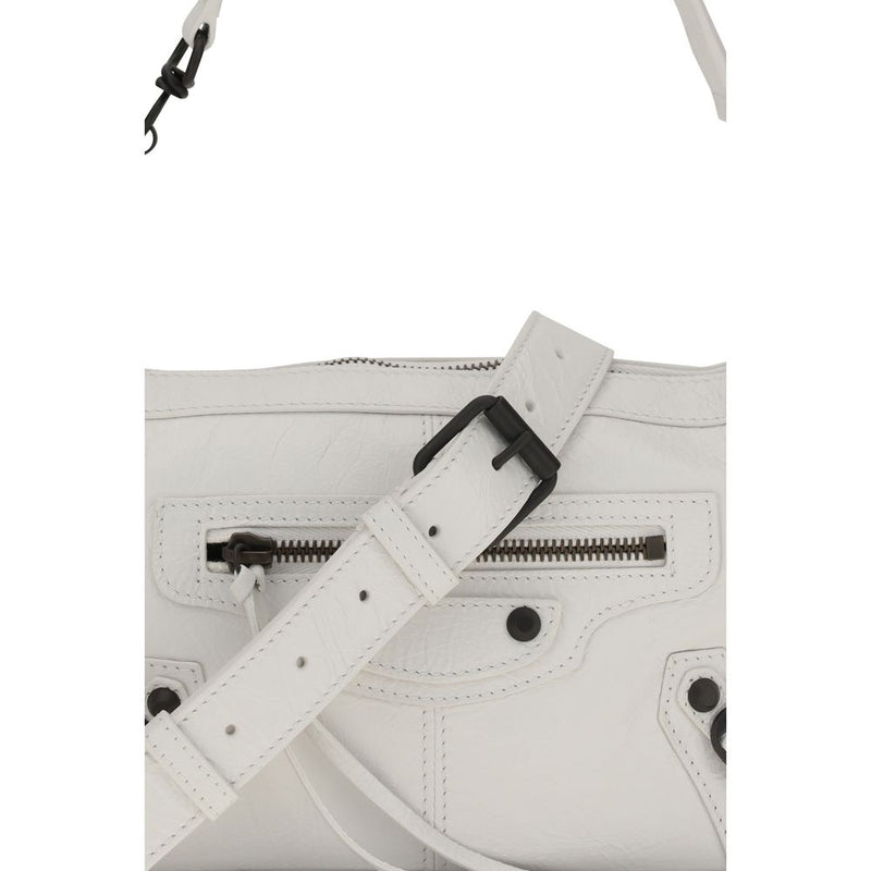 Balenciaga White Lamb Ovis Aries Shoulder Bag