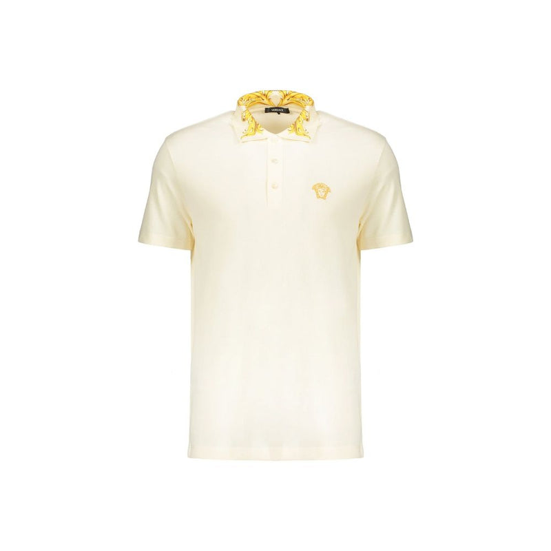 Versace Bicolor Cotton Polo Shirt