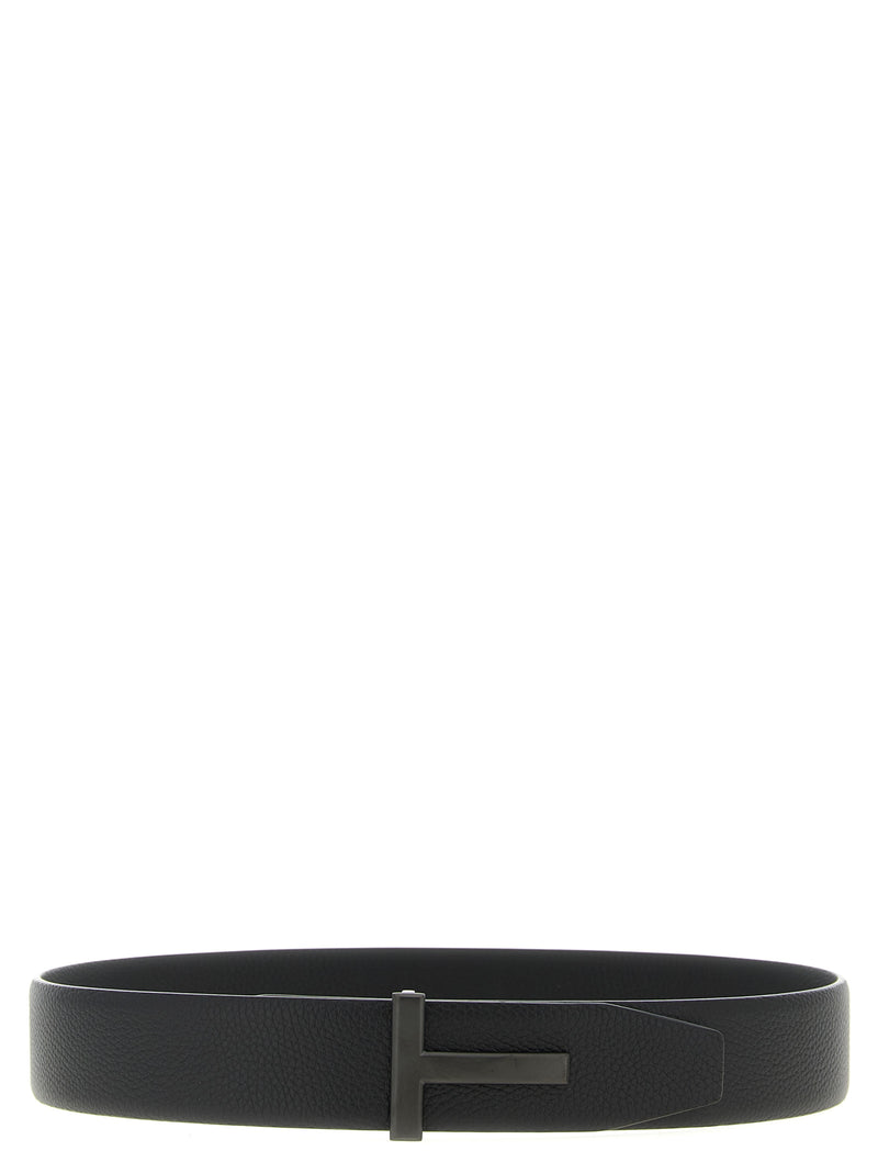 Tom Ford Black Calfskin Belt