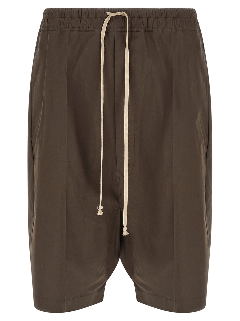 Rick Owens Brown Cotton Bermuda Shorts