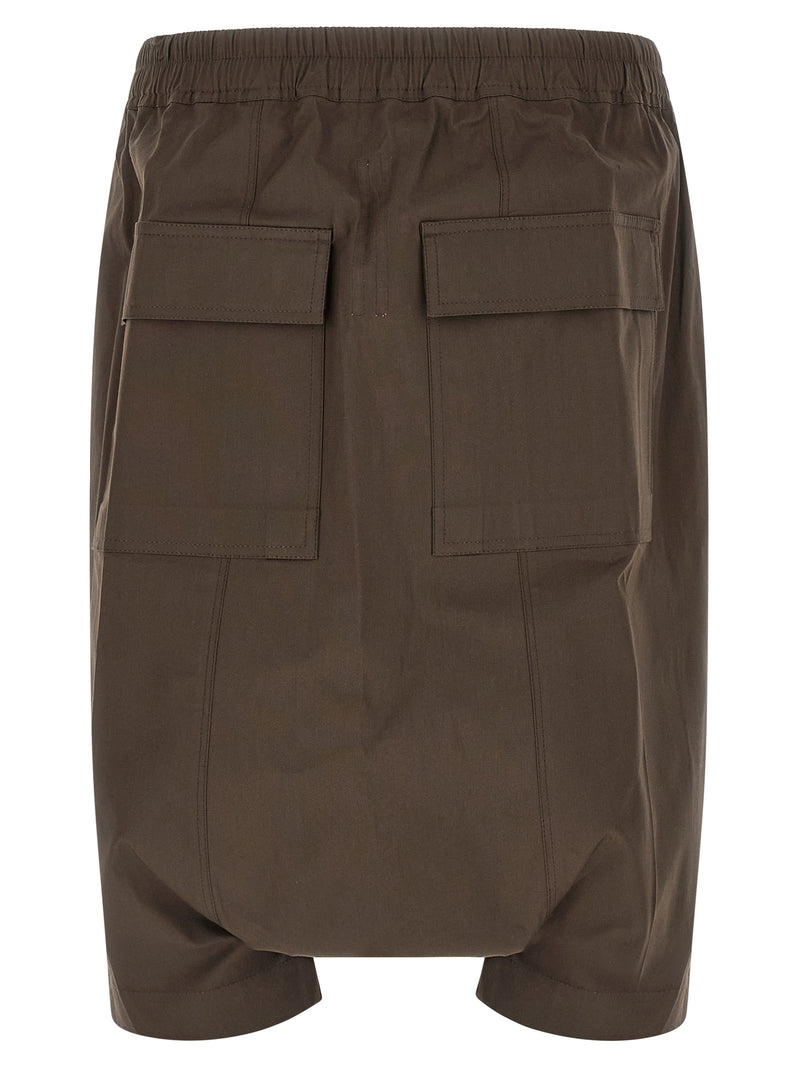 Rick Owens Brown Cotton Bermuda Shorts