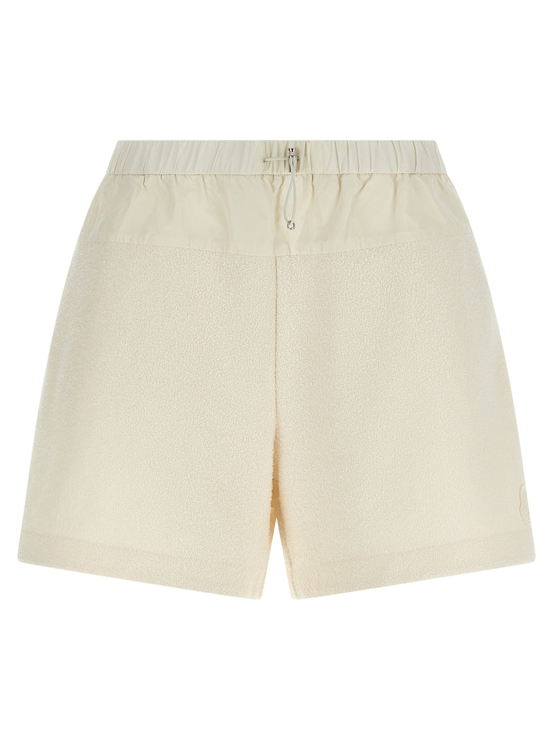 Moncler White Polyester Bermuda Shorts