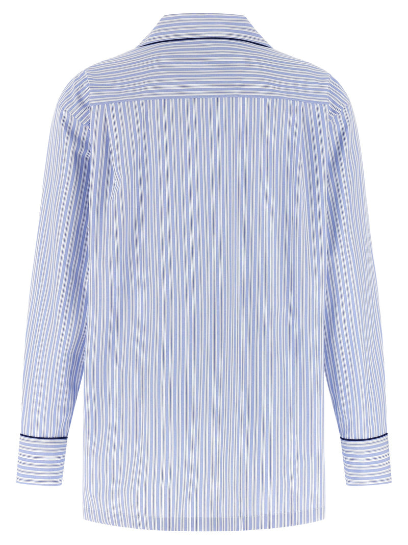 Dolce & Gabbana Blue Cotton Blouse
