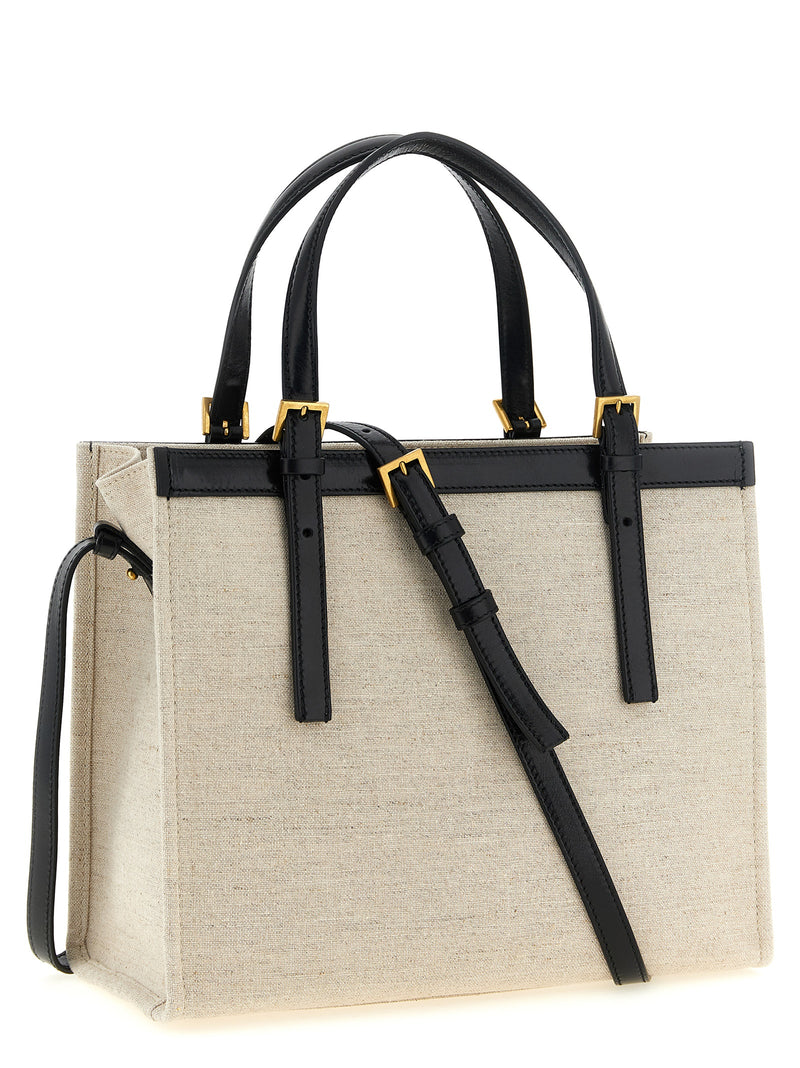 Versace Beige Leather Tote Bag