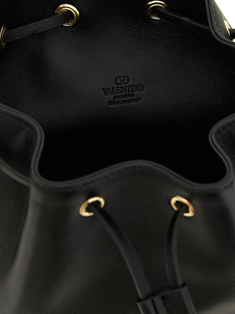 Valentino Garavani Black Lamb Leather Crossbody Bag