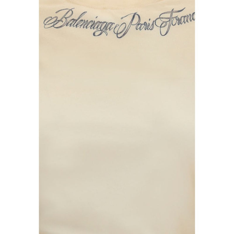 Balenciaga Beige Cotton T-Shirt
