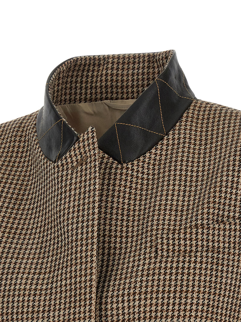 Brunello Cucinelli Beige Virgin Wool Sleeveless Jacket