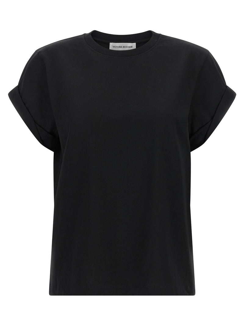Victoria Beckham Black Cotton T-Shirt