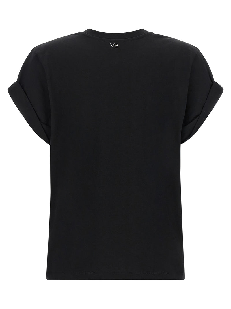Victoria Beckham Black Cotton T-Shirt