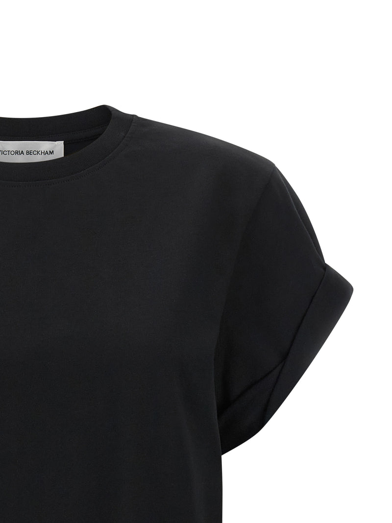 Victoria Beckham Black Cotton T-Shirt