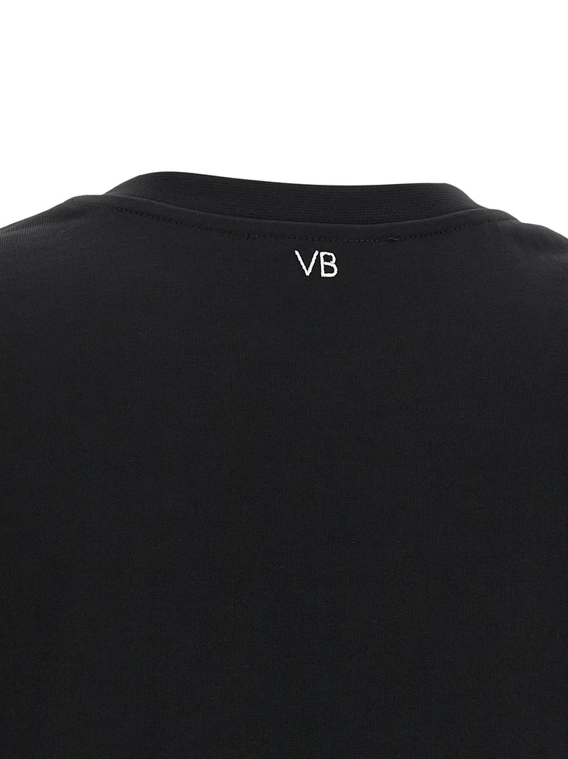 Victoria Beckham Black Cotton T-Shirt