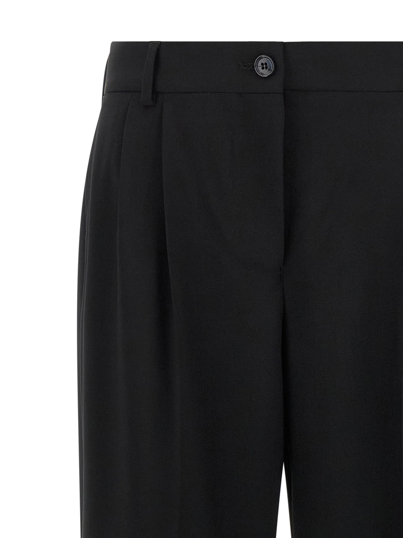Dolce & Gabbana Black Virgin Wool Casual Pants
