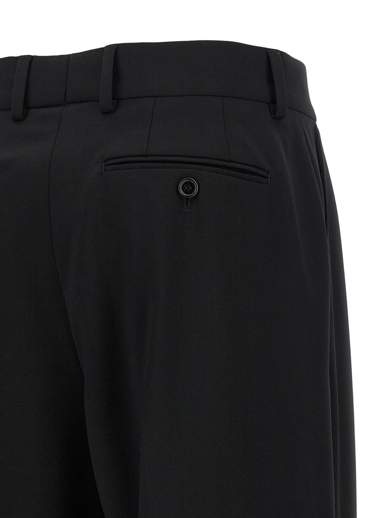 Dolce & Gabbana Black Virgin Wool Casual Pants