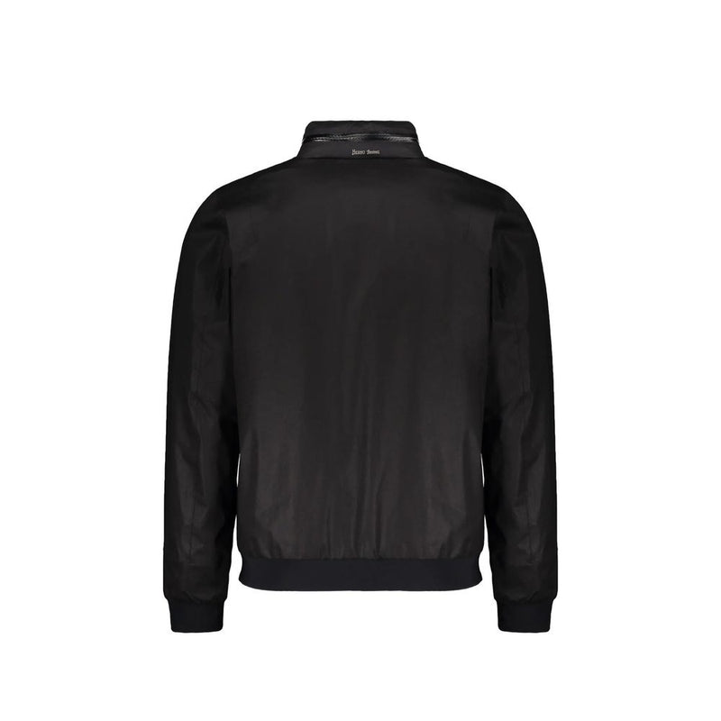Herno Black Cotton Full-Length Jacket