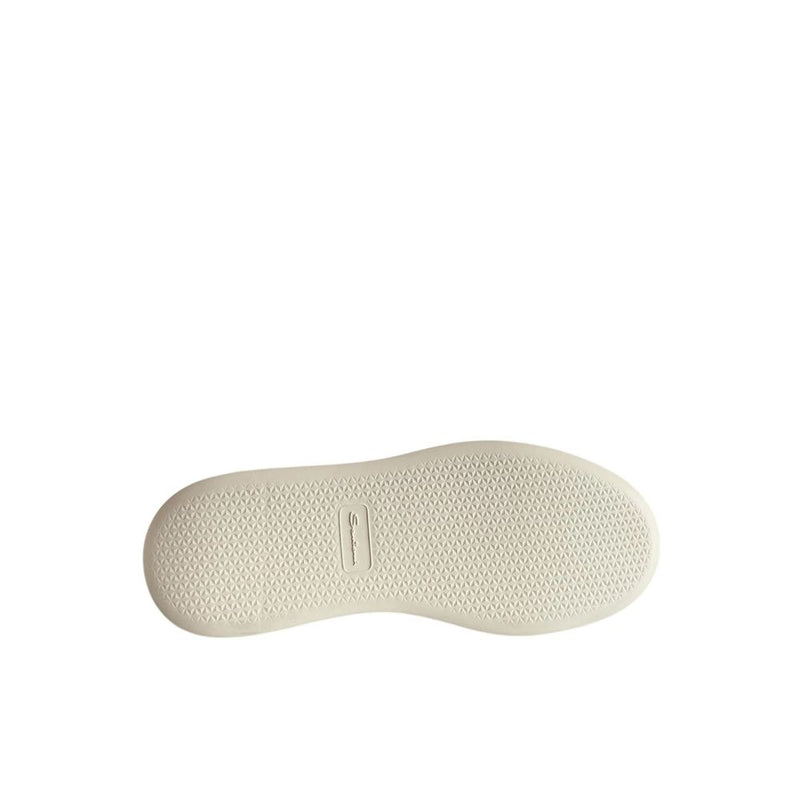 Santoni White Leather Women Sneakers