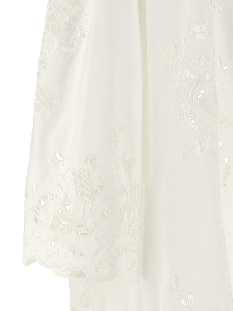 Dolce & Gabbana White Cotton Short Dress