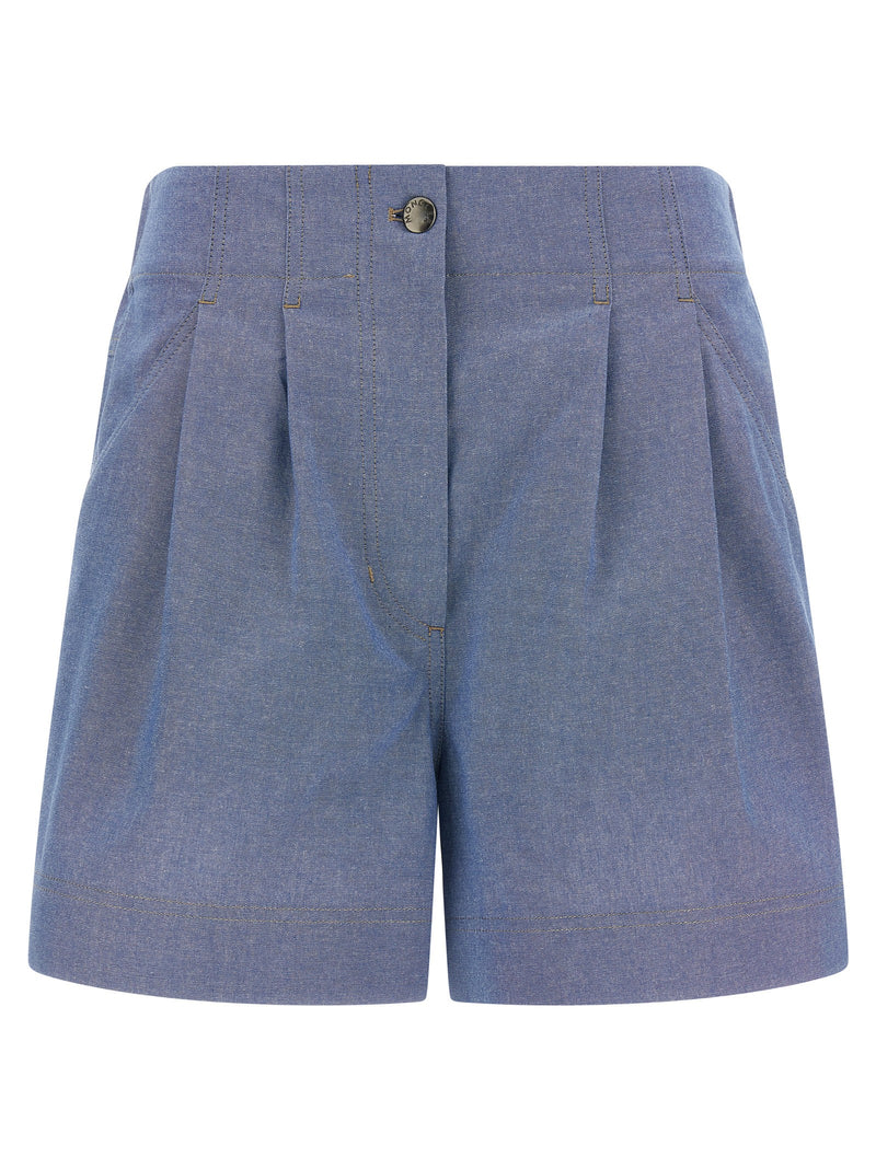 Moncler Grenoble Blue Cotton Bermuda Shorts