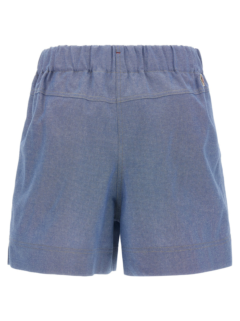 Moncler Grenoble Blue Cotton Bermuda Shorts