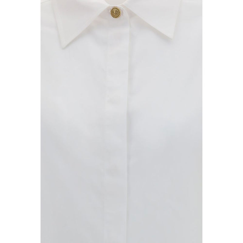 Balmain White Cotton Dress Shirt