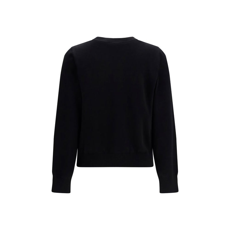 Ganni Black Cotton Sweatshirt