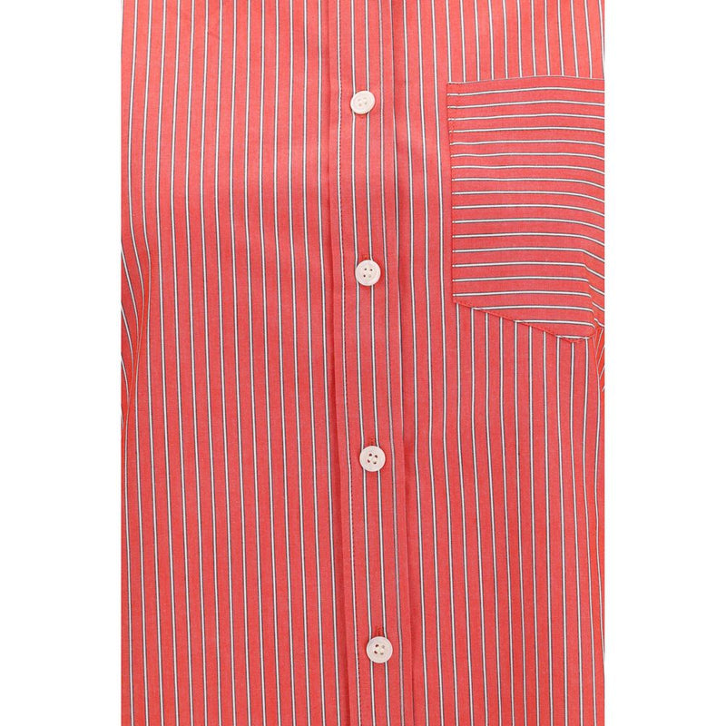 Ganni Red Cotton Blouse