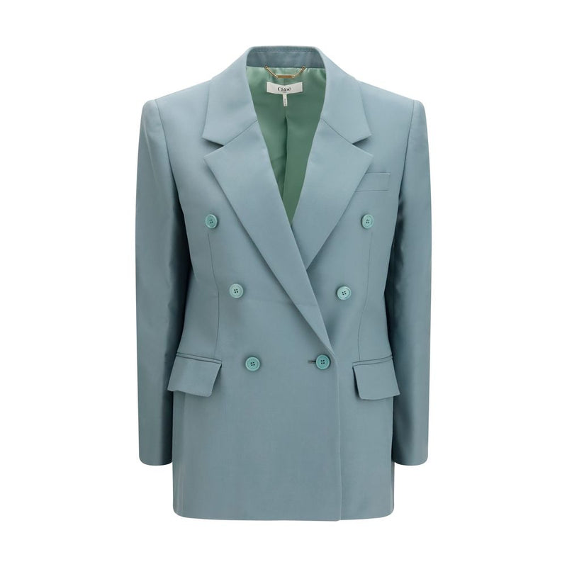 Chloé Bicolor Wool Oves Aries Blazer