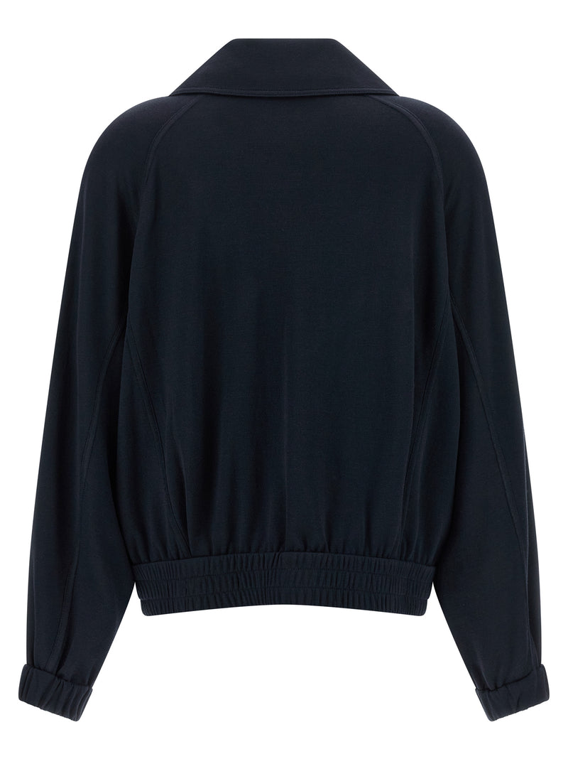 Brunello Cucinelli Blue Cotton Bomber