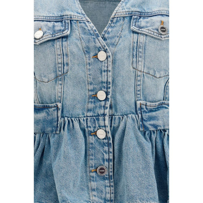 Giacca di jeans in cotone Ganni da donna