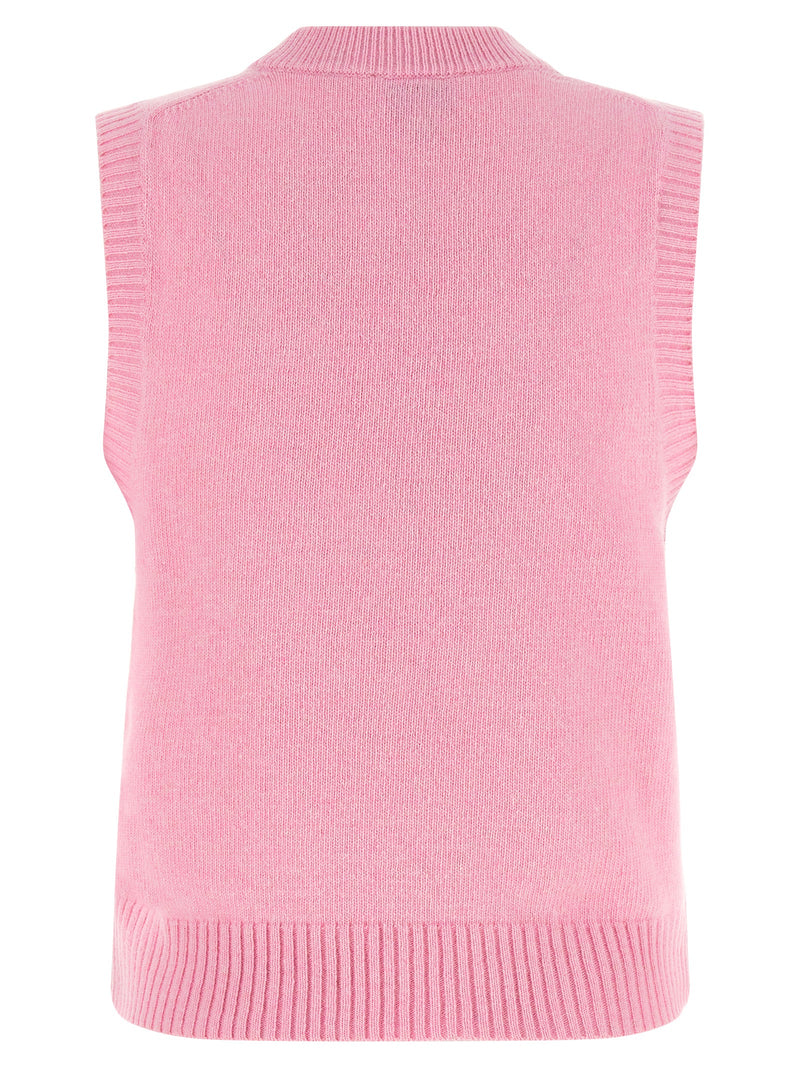 Ganni Multicolor Wool Sleeveles Sweater