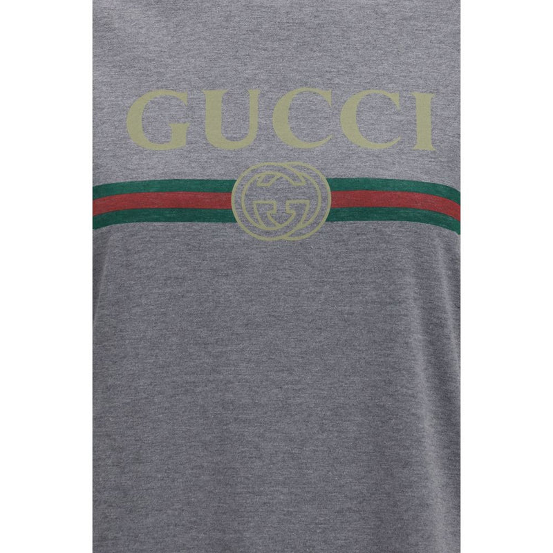 Gucci Gray Cotton T-Shirt