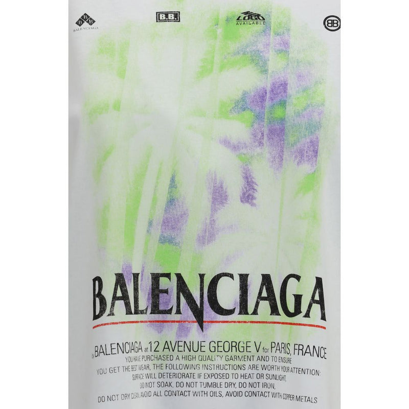 Balenciaga White Cotton T-Shirt