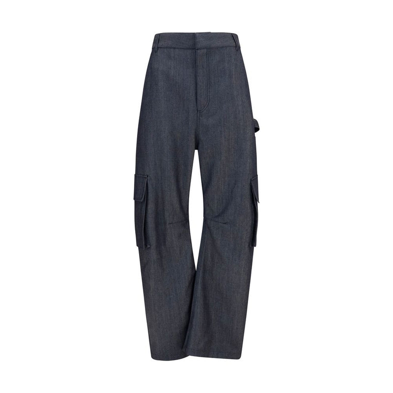 Balenciaga Blue Wool Oves Aries Cargo Pants
