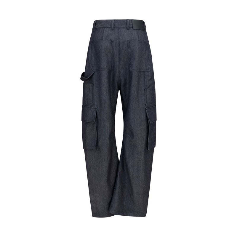 Balenciaga Blue Wool Oves Aries Cargo Pants