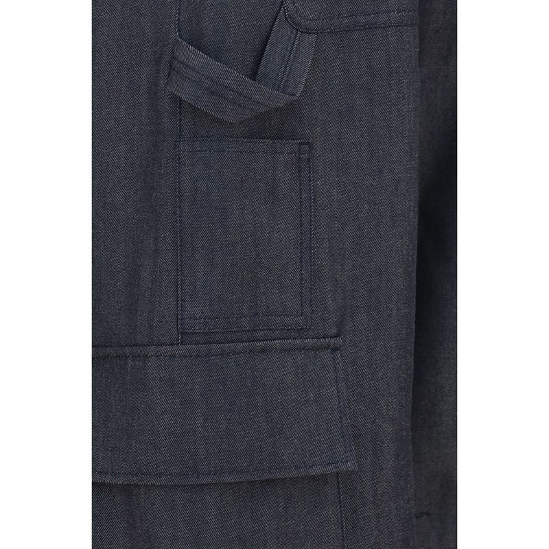 Balenciaga Blue Wool Oves Aries Cargo Pants