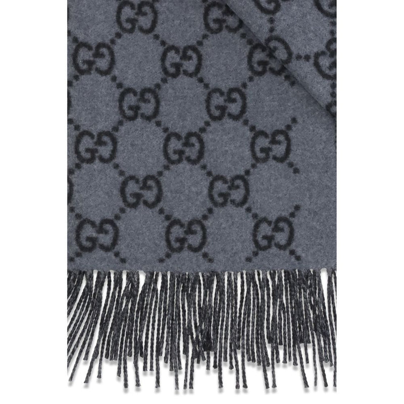Gucci Blue Cashmere Foulard