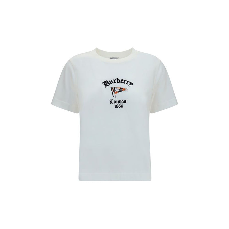 Burberry White Cotton T-Shirt