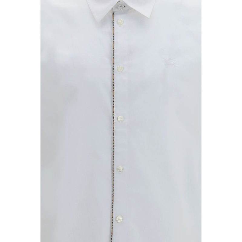 Burberry White Cotton Dress Shirt