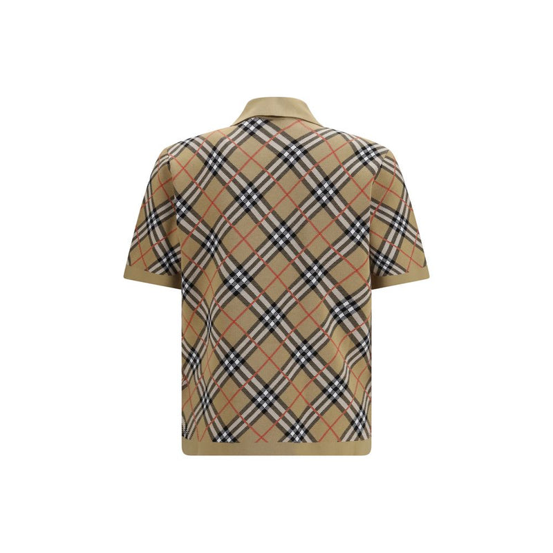 Burberry Beige Cotton Polo Shirt